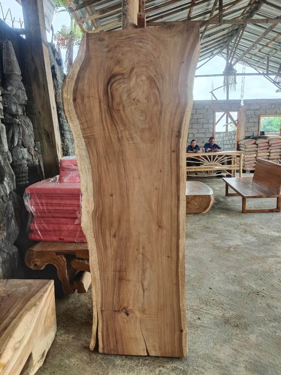Papan Kayu Alami 220 x 80 x 8 cm