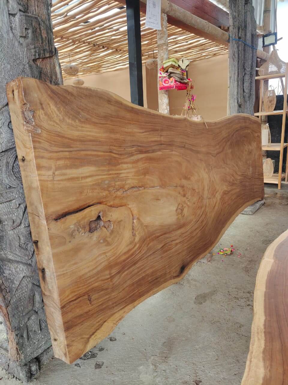 Papan Kayu Alami 410 x 152 x 14 cm