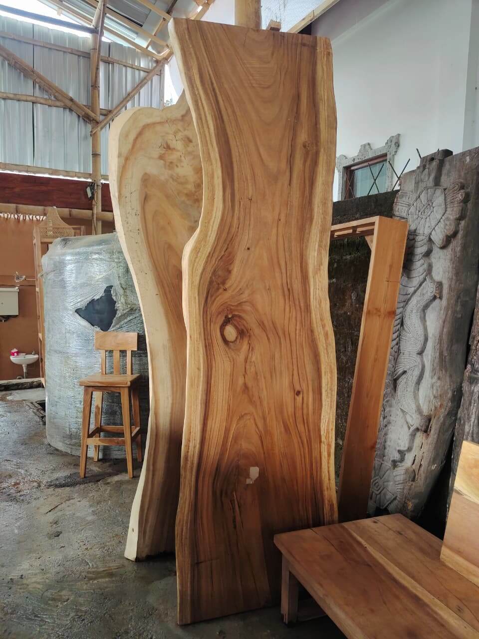 Papan Kayu Alami 70-80 x 280 x 7 cm